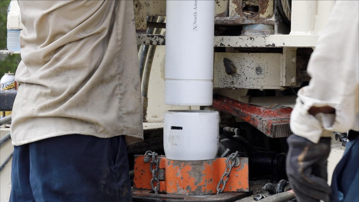 PVC pipe installation