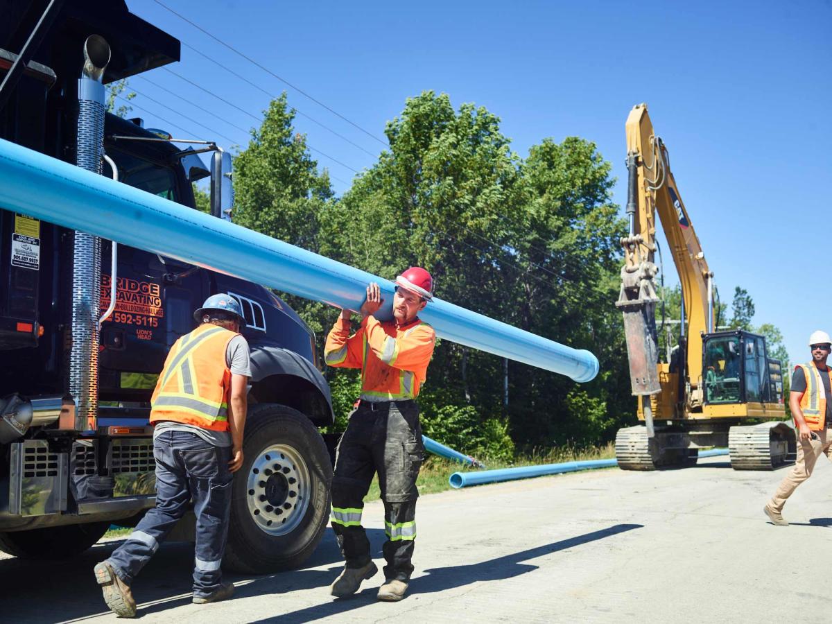 Pipe Work Site