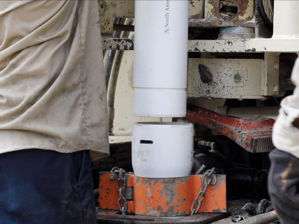 PVC pipe installation