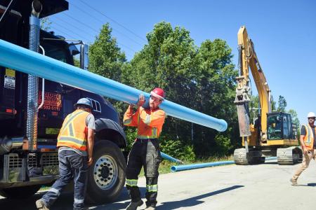 Pipe Work Site