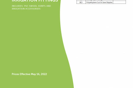 RESIDENTIAL & COMMERCIAL IRRIGATION FITTINGS List Price Book