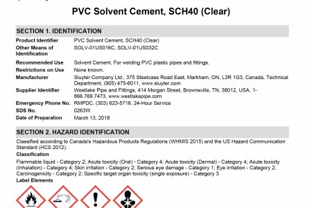 PVC Solvent Cement, Medium Bodied