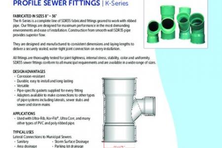 Profile Sewer Fittings | K-Series