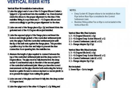 Vertical Riser Kit Fittings Installation Guide