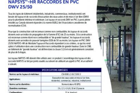 NAPSYS™-HR Raccords en PVC DWV 25/50