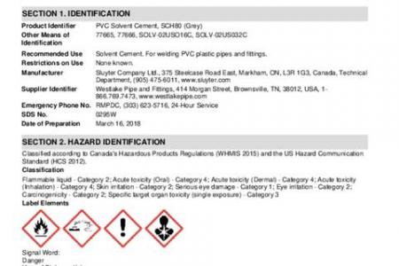 PVC Solvent Cement, SCH80 (Grey)
