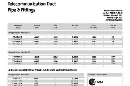 PVC DB2 Telecommunication Duct Pipe & Fittings