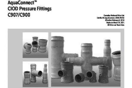 AquaConnect™ CIOD Pressure Fittings C907/C900