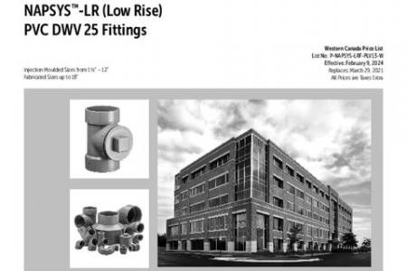 NAPSYS™-LR (Low-Rise) PVC DWV 25 Fittings (Western)